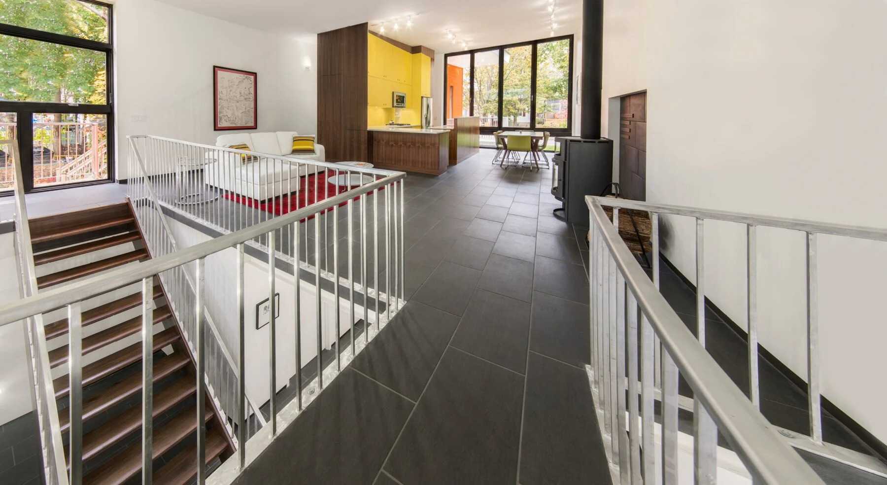 View into Stacey-Turley kitchen from bridge