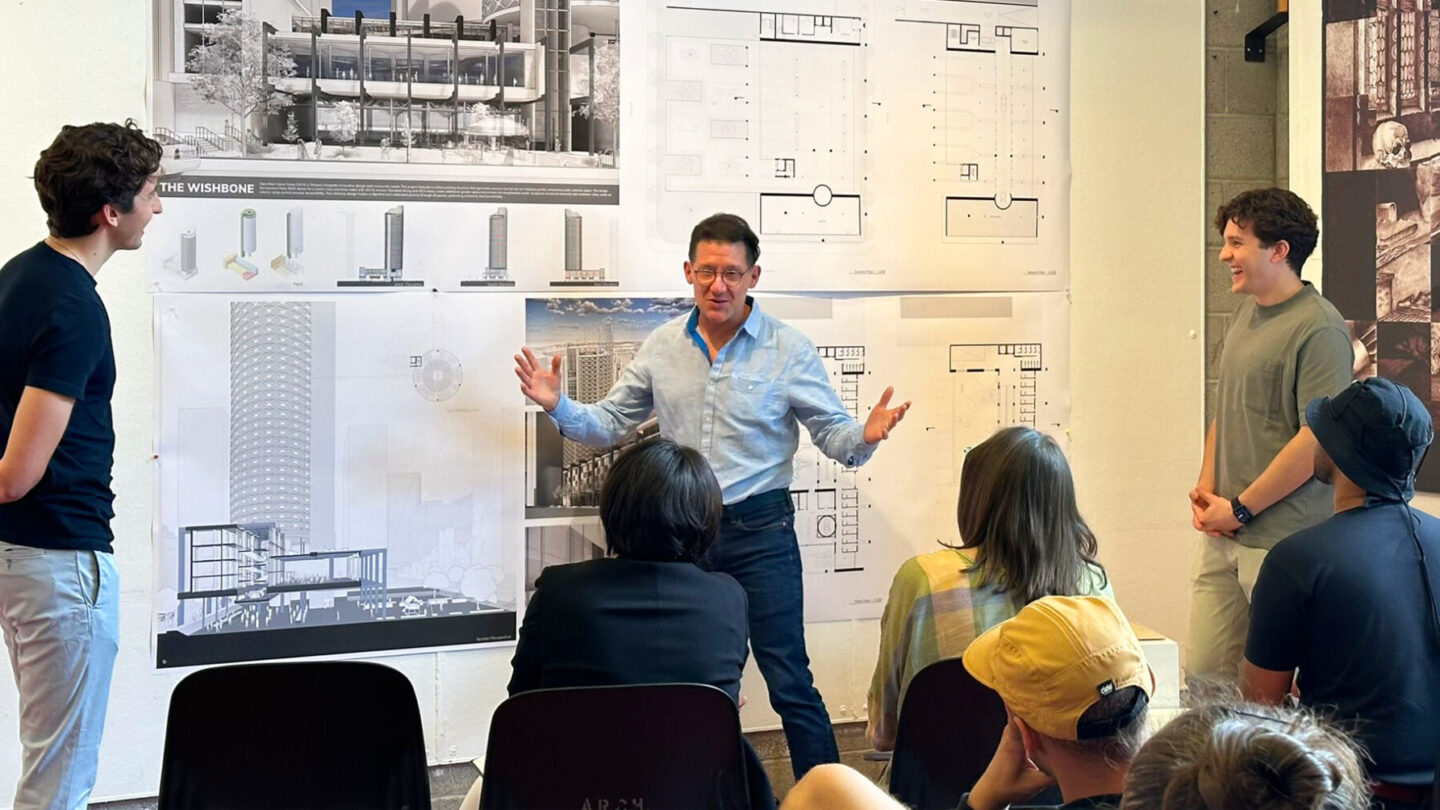 Paul Kariouk teaching at Carleton University's Azrieli School of Architecture and Urbanism